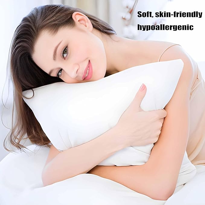 Medium Support Bed Pillows Queen Size Set of 4 Pack - Image 3