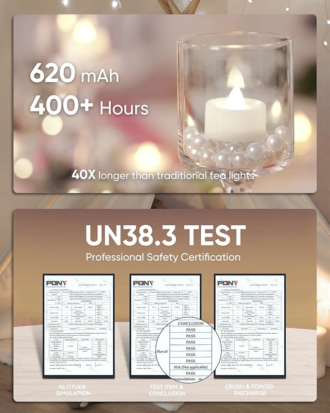Homemory 24pcs Flameless LED Tea Lights - Image 3