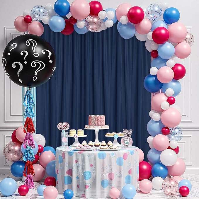DWCN 10x8 FT Navy Blue Backdrop Curtains - Image 7
