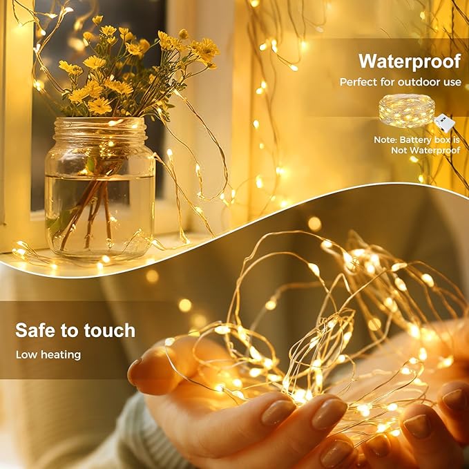 kolpop 30 Pack LED Fairy Lights Battery Operated, 7FT 20 LED Mini Twinkle - Image 3