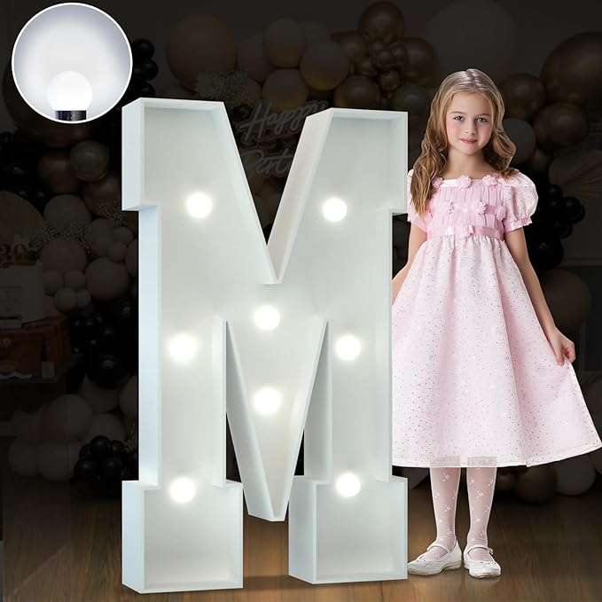 Marquee Letters 3 Feet Tall Large Light Up Letters Baby Shower Decorations by Letsmakeitimpressive