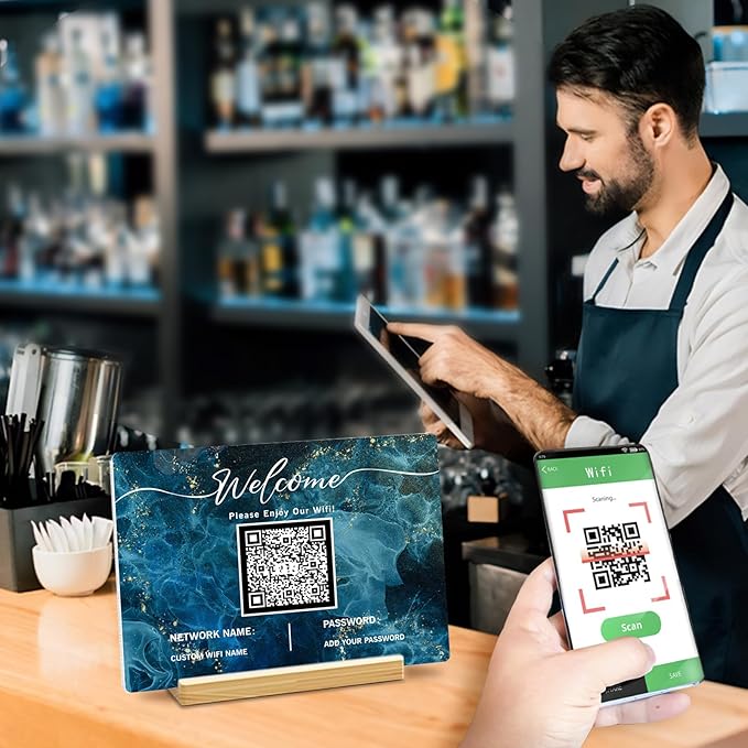 Personalized Custom Metal QR Code Sign Venmo Cashapp Scan to Pay - Image 5