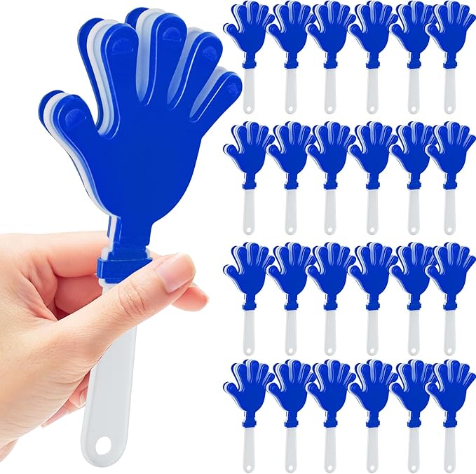 24 Pcs Hand Clappers Noisemakers 7.5 Inch Clappers Noisemakers Plastic Hand by Unknown
