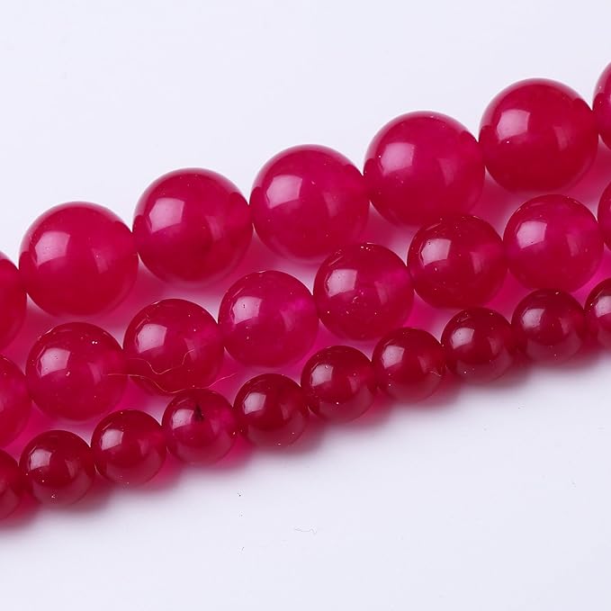 Rose Carnelian Stone Beads Gemstone Round Crystal Energy Jade Beads Stone Beads - Image 2