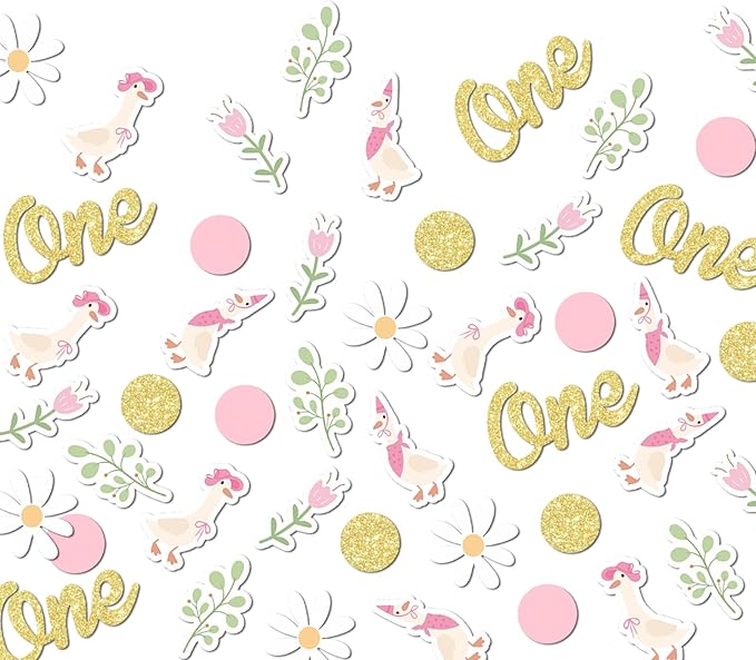 220PCS One Silly Goose Birthday Decor by Unknown