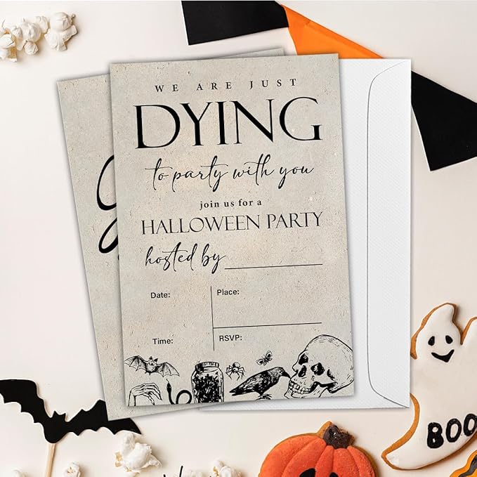 Vintage Halloween Party Invitations - Image 5