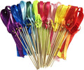 Kingsnow 50 Pack Ribbon Wands Wedding Streamers by Kingsnow