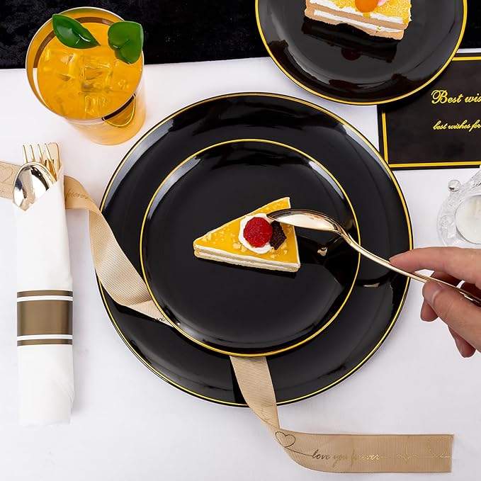 KIRE 350 PCS Plastic Dinnerware Set - Image 5
