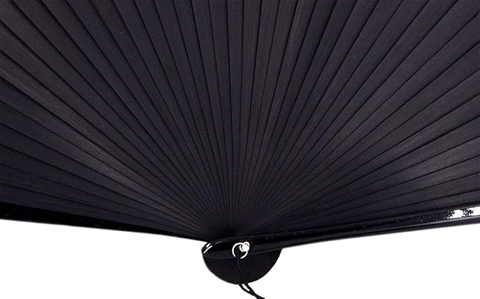 Amajiji 8.27" Hand Held Bamboo Silk Folding Fan Hand Fan, Chinese/Japanese - Image 6