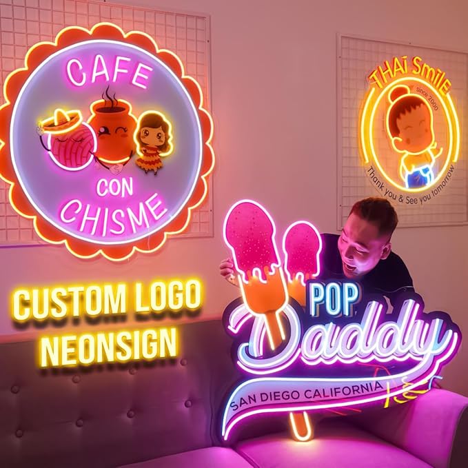 Custom Neon Sign, Personalized UV Printed LED Neon Sign LoGo Customizable - Image 2
