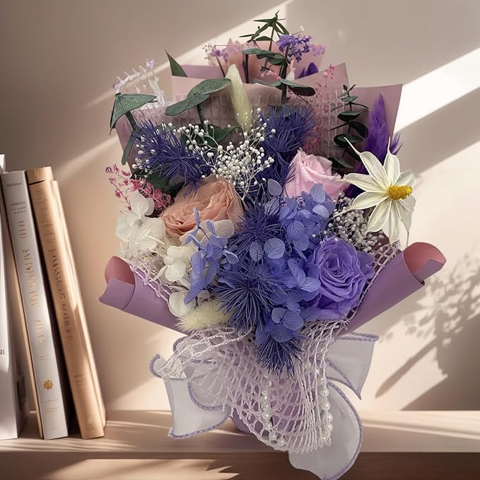Preserved Flowers Bouquet Romantic Valentines Day Gift - Image 7