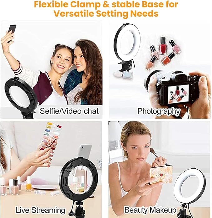 Video Conference Lighting Kit, Ring Light Clip on Laptop Monitor - Image 2