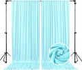 10 x 7 Feet Light Blue Backdrop Curtain by ZEBMOON