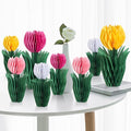 SUNBEAUTY 8 PCS Flower Honeycomb Decor Tulips Table Centerpieces Spring Decor by SUNBEAUTY
