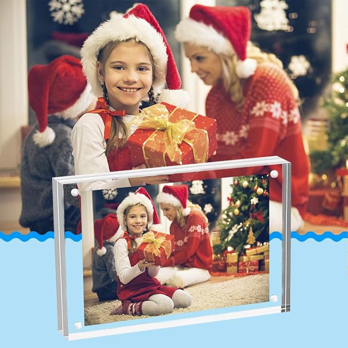 HELPLEX Acrylic Frame, 5 Pack 5x7 Acrylic Picture Frames, 24mm Thicker - Image 4