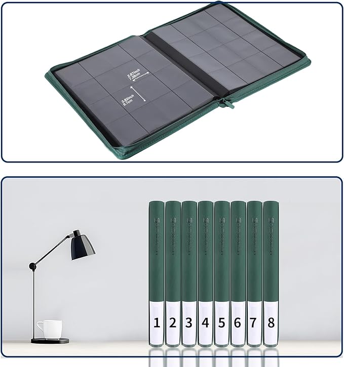 Snekdy premium 1024-pocket trading card binder, 16-pocket cards album, - Image 7