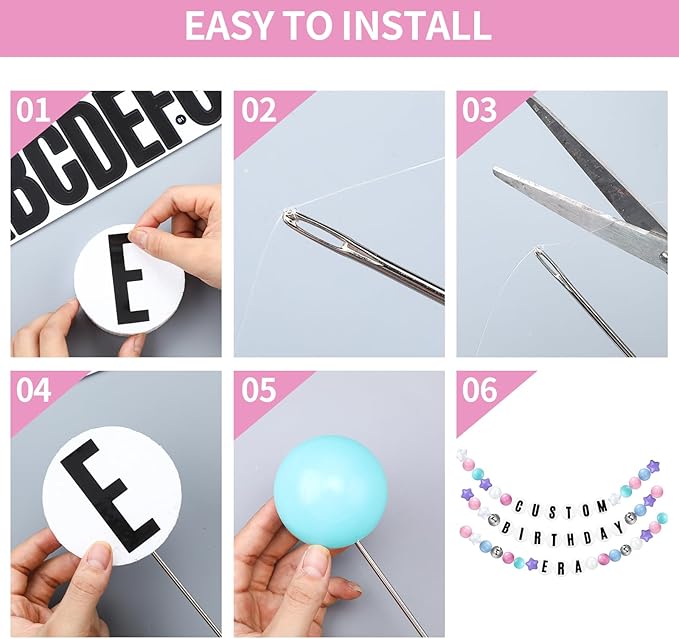 Giant Friendship Bracelet Garland Kit, DIY Birthday Banner - Image 4