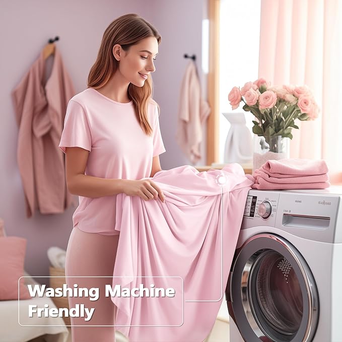 2 Pack Pink Spandex Table Clothes - Image 4