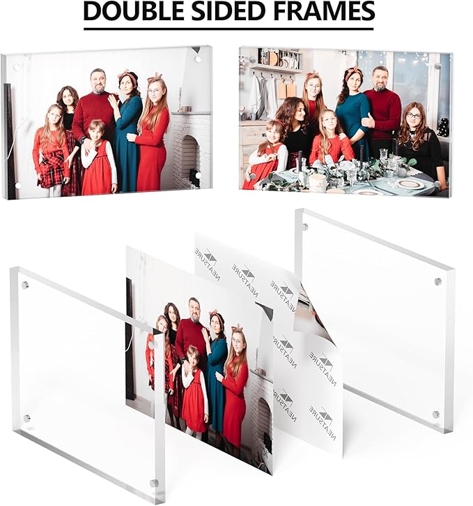 4x6 Acrylic Picture Frame 1 Pack, Desktop Display Decor Gift - Image 2