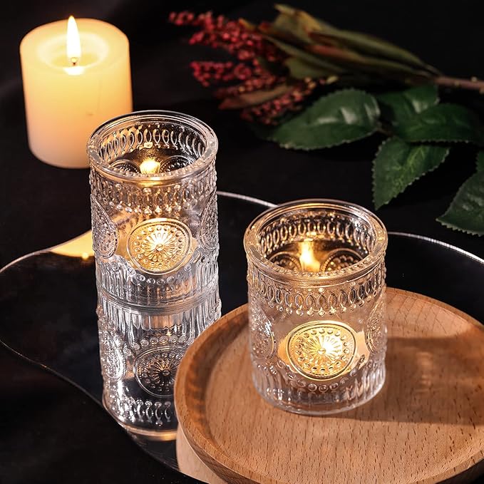 DARJEN Clear Votive Candle Holders Set of 36- Glass Candle Holders Bulk - Image 4