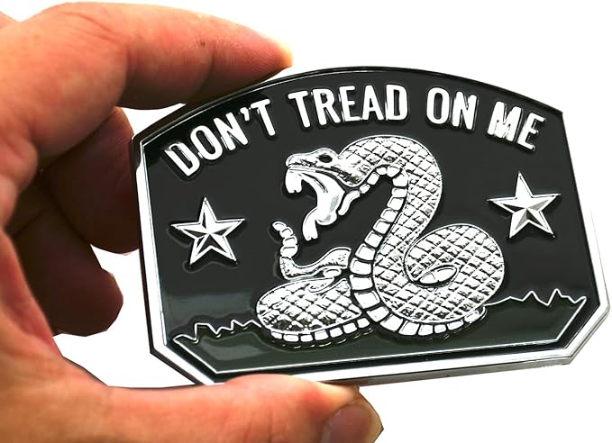 1x Gadsden Flag Rattlesnake Car Emblem 3D Decal Sticker - Image 4
