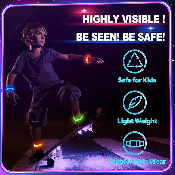 GIFTINBOX 12/6 PCS LED Light Up Bracelets - Image 6