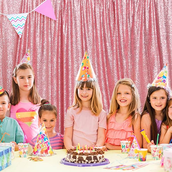 SquarePie Sequin Backdrop Less Transparent Background Sparkly Curtain - Image 8