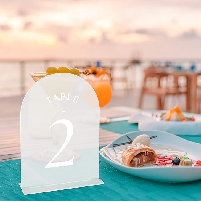 JOYIT Frosted Arch Wedding Table Numbers 1-40 - Image 6
