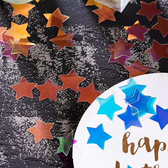 Iridescent Star Confetti Holographic Table Decoration - Image 4