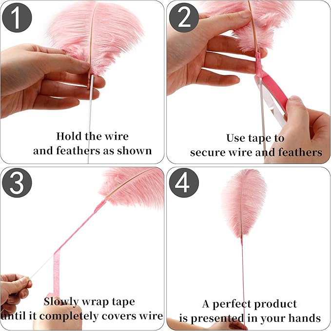 Holmgren Pink Craft Ostrich Feathers - Image 4