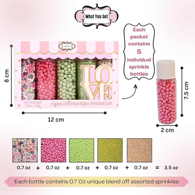 Confect Sprinkles for Cakes & Cupcakes | Birthday Party Mix - Image 4