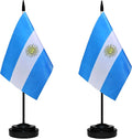 Argentina Argentine Deluxe Desk Flag Set Small Mini Miniature Argentina by tibijoy
