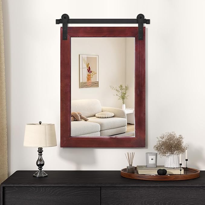 COGOOD Farmhouse Barn Door Mirror - Image 2