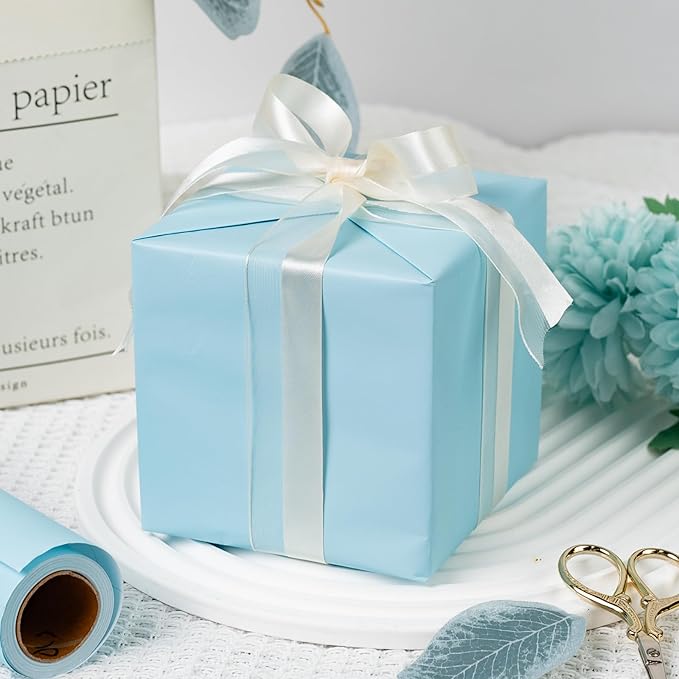 Garbendy Gift Wrapping Paper Roll-Solid Color Pearly-Lustre Paper, Valentine's - Image 4