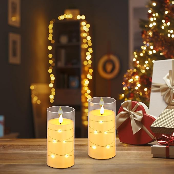 Aignis Flickering Flameless Candles Battery Operated Candles LED Candles - Image 5