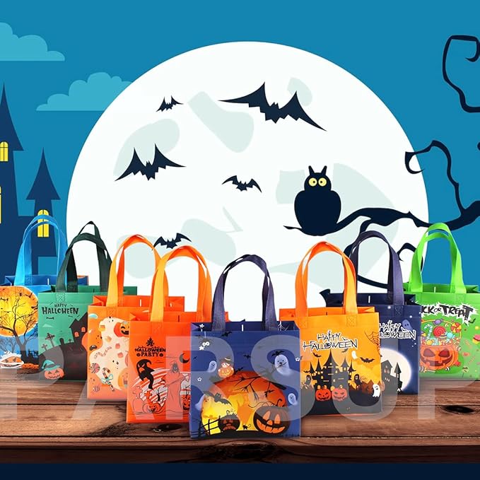 PARSUP Halloween Trick or Treat Bags, Halloween Party Supplies, 7.9 * 7.9 * - Image 7