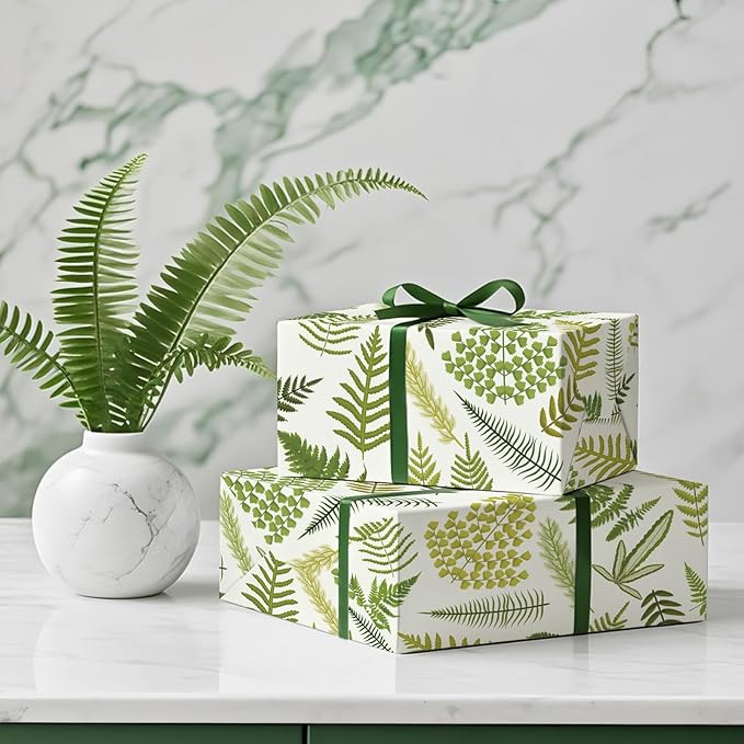 WRAPAHOLIC Fern Wrapping Paper Roll - Image 6