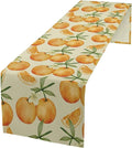 Spring Summer Orange Citrus Table Runner Watercolor Sweet Fruit Botanical Print by SHElifestyle