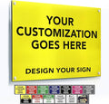 Custom Metal Signs, Personalized Aluminum, Waterproof Business Signs by SpeedyOrders