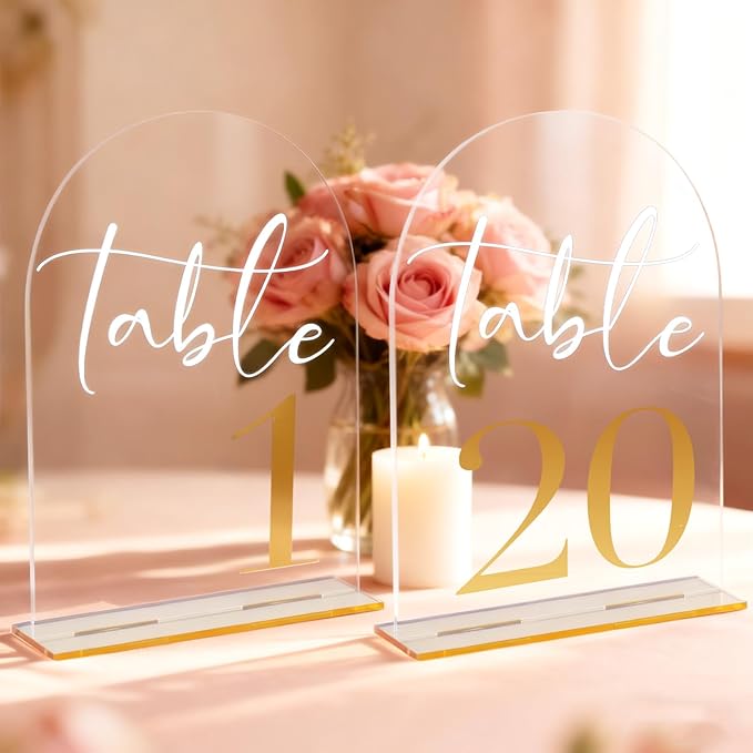 Wedding Table Numbers 1-20 by welcometodrtenvd