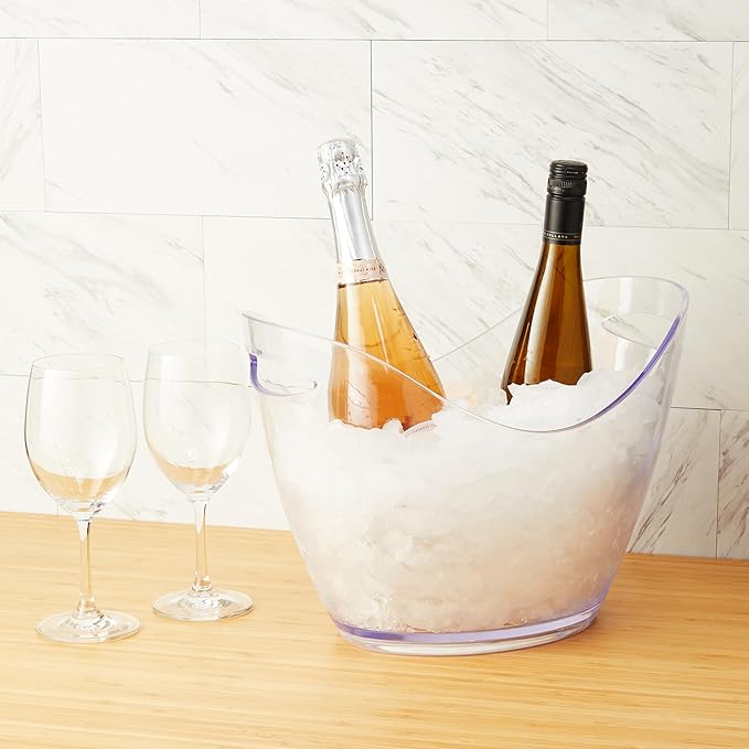 True Chill Acrylic Ice Buckets for Parties and Drinks, 2.11 Gallons Wine Beer - Image 7