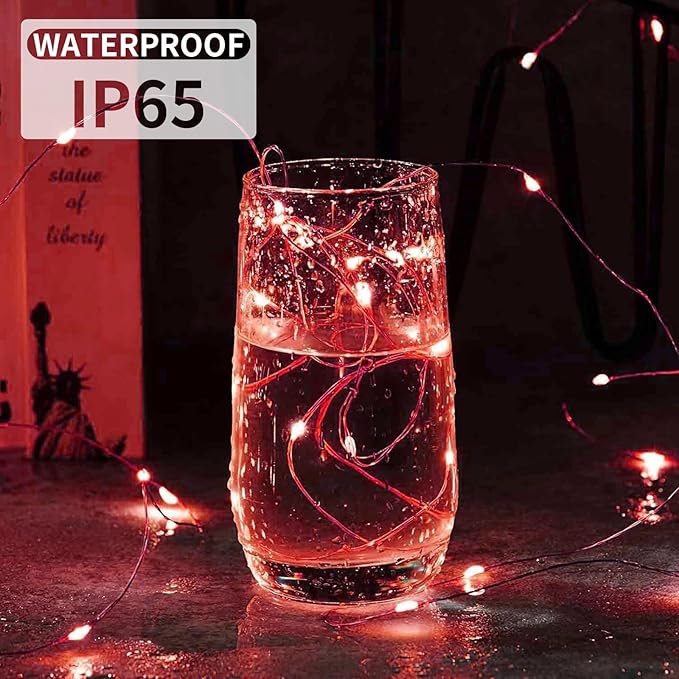 Aogist 12 Pack Fairy Lights 3 Modes 7ft 20 LED Waterproof, Battery Operated - Image 3