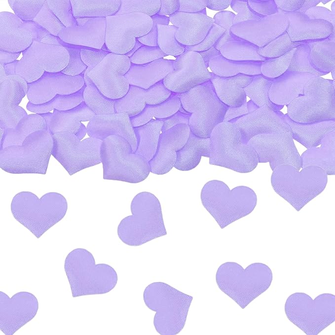 100pcs Purple Heart Sponge Confetti Decor Heart Confetti Heart Shape Petals by Fyeoxle