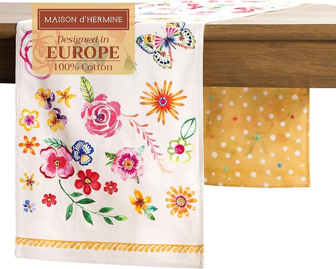 Maison d' Hermine Table runner 100% Cotton Double Layer Table Runners 72 inches by MaisondHermine