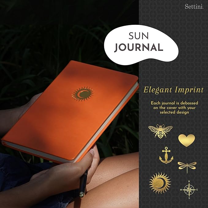 SETTINI Lined Journal, 192 Archival-Quality Pages, QuillEase Bleed-Free Paper - Image 4