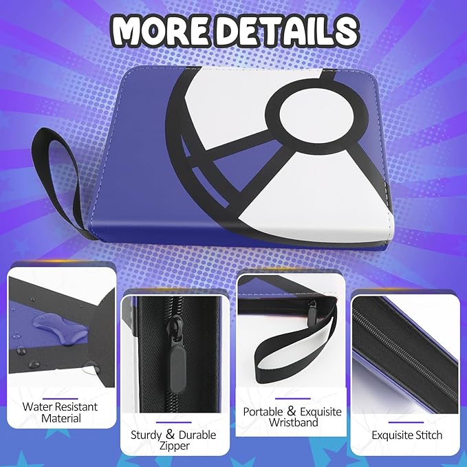 Trading Card Binder 4-Pockets, 400 Pockets Card Holder - Image 3