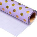 Burymento Purple Holographic Dots Wrapping Paper, Reversible Gold Gift Wrap by BurymentoisaprofessionalwrappingpaperbrandThewrappingpaperismadeofkraftpaperpearlescentmatteglossyglitterbrushedlaserandothermaterialsdouble-sidedprintingbackcuttingandotherdetailsOriginalpatternscarefullymadewrappingpaperbrand