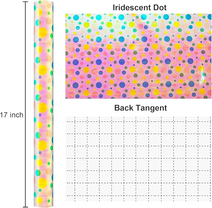 Burymento Holographic Pink Dot Gift Wrapping Paper - Image 4
