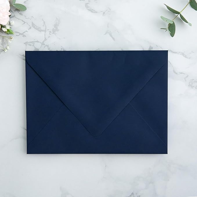 PONATIA 50PCS A7 Euro Flap Envelopes, 5.25 x 7.25'' Liner Envelope - Image 2