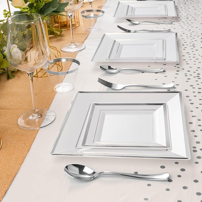Goodluck 352 Piece Silver Dinnerware Set - Image 6